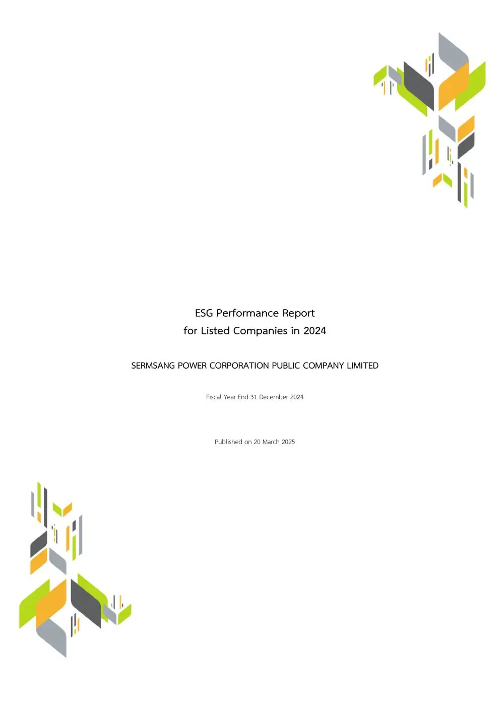 ESG Performance Report for Listed Companies in 2024